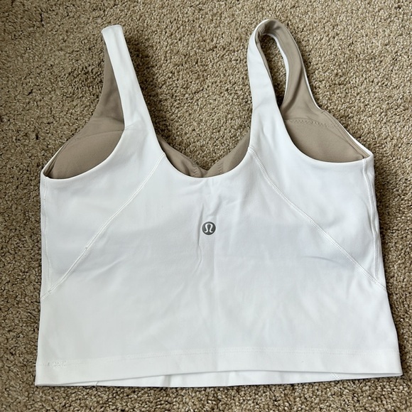 Lululemon Athletica White Women's Align Crop, Size 4 - Picture 2 of 5